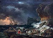  Storm of sea with Shipwrecks